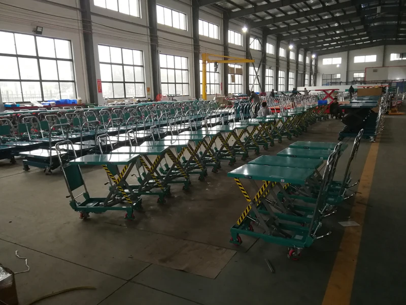 Portable Hydraulic Manual Scissor Lift Table Truck