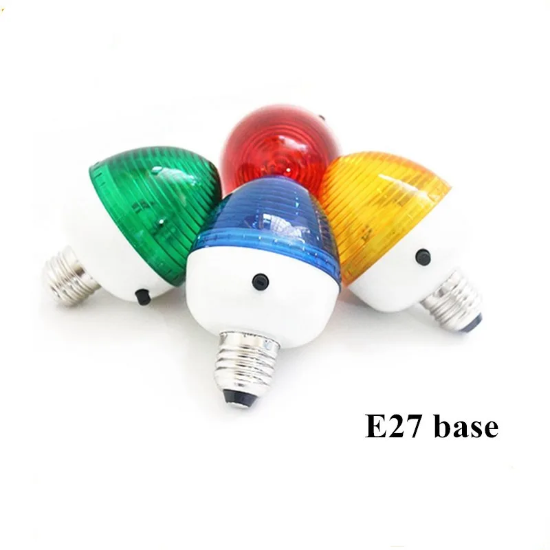 E27 Strobe Bulb Colorful E27 Base Egg Type Halogen Strobe Light Bulb