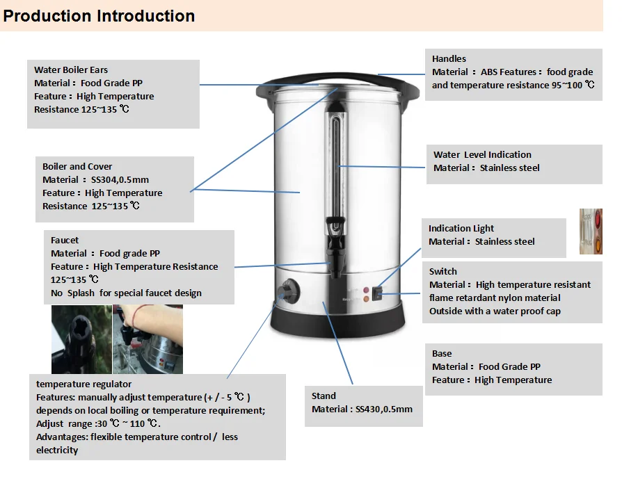 Commercial Restaurant Stainless Steel Electric Water Boiler Buy Hot Water Boiler,Kitchen Water