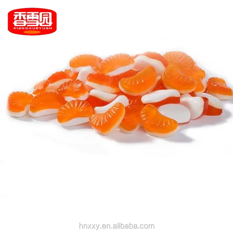 Sweet Orange Slices Jelly Gummy Soft Gummy Candy With Oil Buy Orange