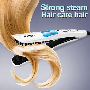 Marske Professional Steam Straightener Comb Brush Straight Hair