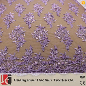 purple stretch lace fabric