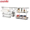 China supplier Metal Chrome Plated hanging kitchen holder rack
