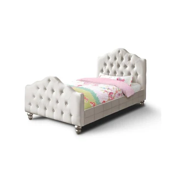 bed twin pink frame princess leather pu larger