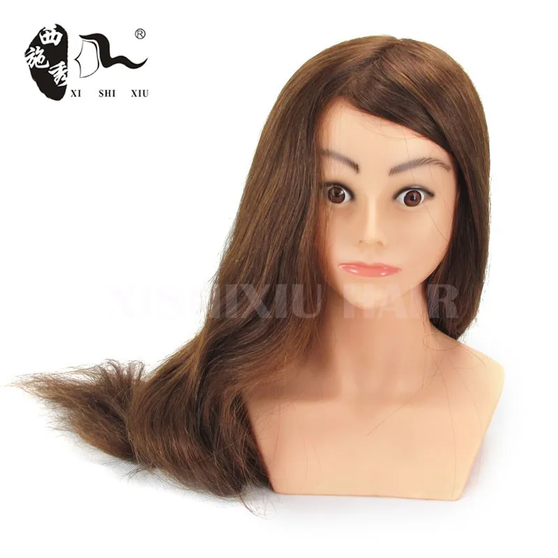 Wholesale Price Hairdressing Training High Quality 100% Human Hair Mannequin Head For Hairdresser training