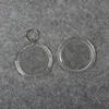 plastic round key tags round clear acrylic keychain