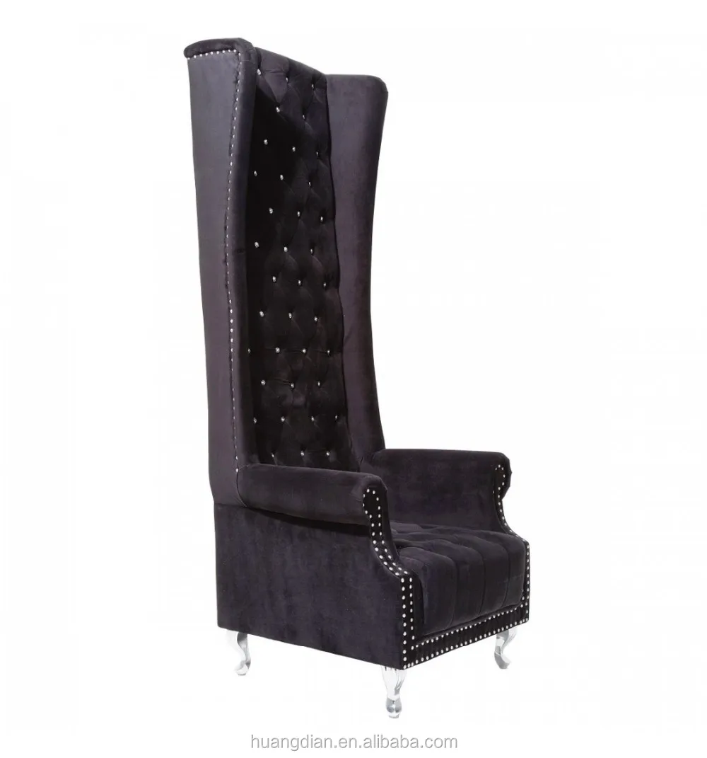 China Furniture Design High Back Chair Black Throne Chair King Throne