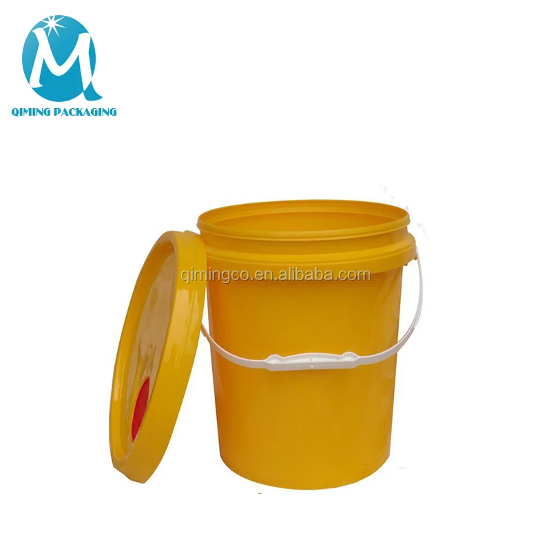 Customized 5 Gallon Plastic Buckets Pail Logo Paint Pail Round Plastic ...