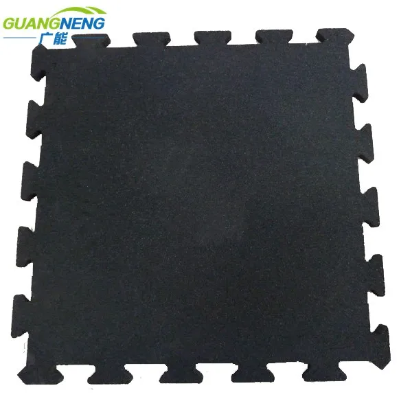 Gym Interlocking Rubber Tiles Floor Rolls Sports Gym Interlocking Rubber Tiles