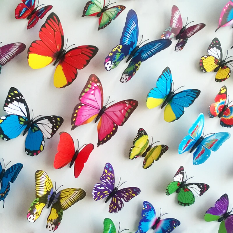 DIY 3D Wall Art Decal Home Decor Butterfly Stickers - China