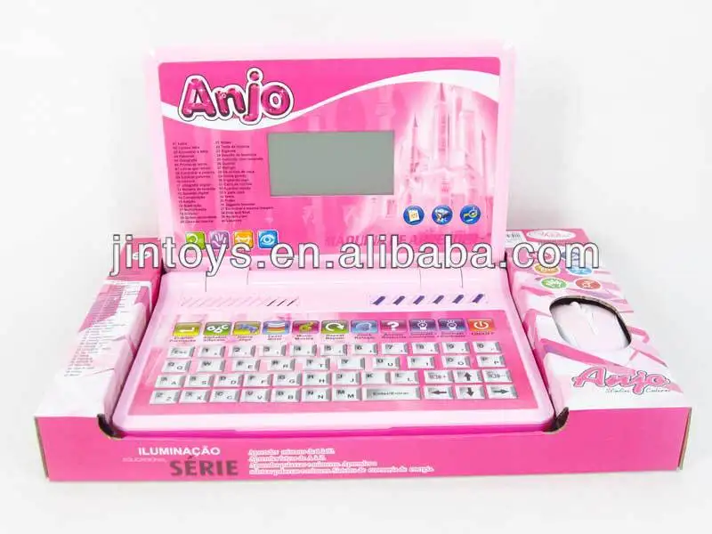 pink toy computer