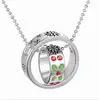 YH019 Yiwu Huilin Jewelry merry christmas day red crystal enamel rings flower logo necklace