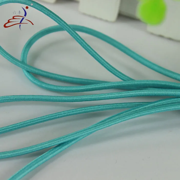 High Temperature Resistant Elastic Braid Bungee Cords 2mm For Cloth