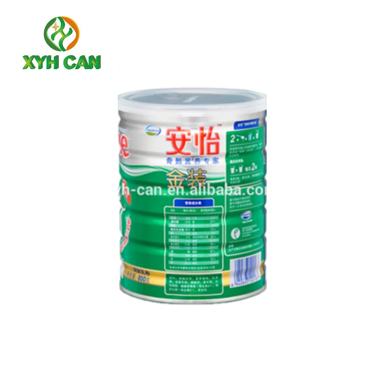 FDA Grade Round Metal Tin Can For Packing Milk Powder
