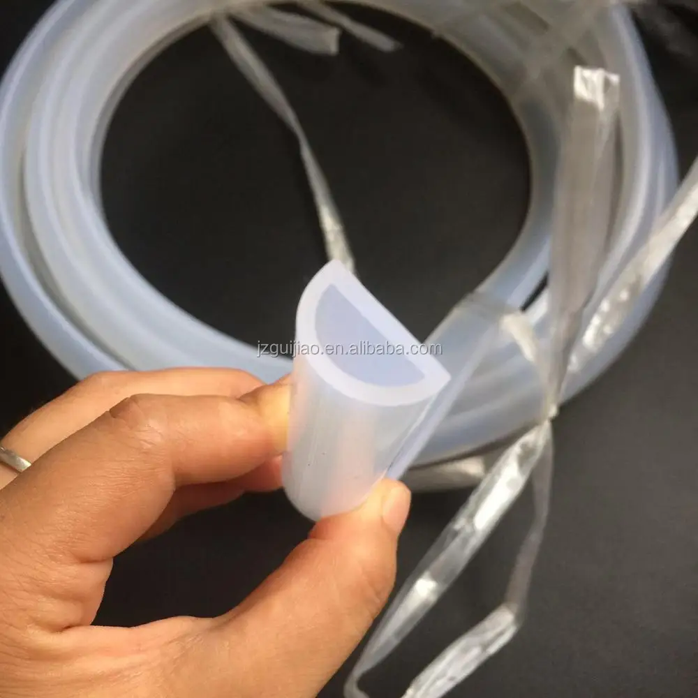 clear silicone rubber strips
