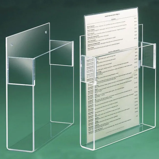 8 x 11 clear stack menu holder