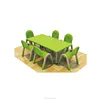 Durable and safety Kindergarten furniture kids study plastic table and chair for preschool