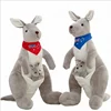 Australia Soft Stuffed Toy Animals Mom Plush Kangaroo Toy Baby Carry