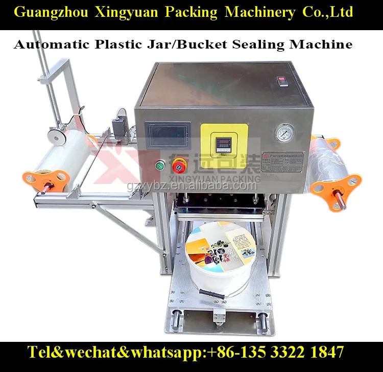 Plastic Bottle/jar/bucket Top Film/foil Sealing Automatic Sealer