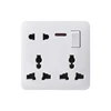 FIKO Hotel kitchen wall type 86 white one - switch with 2,3,3 pole multi - function world - wide eight - hole power socket