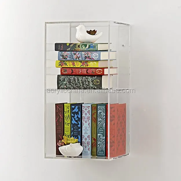 Wall Mounted Acrylic Book Display/wall Mounted Acrylic Book Holder