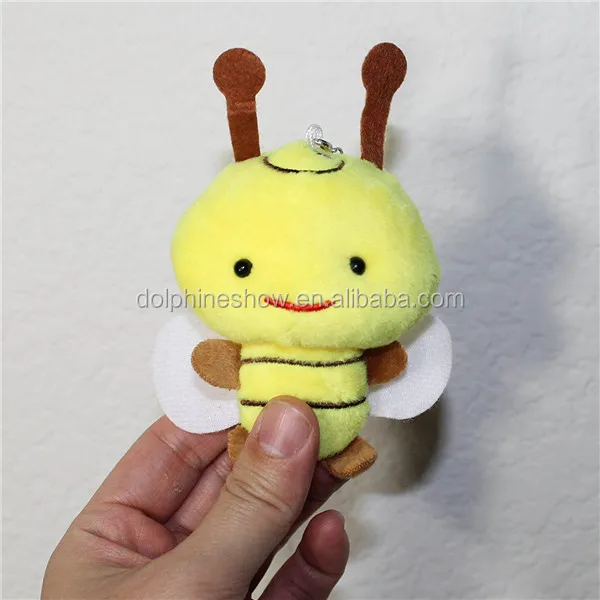 plush bee keychain