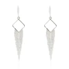 2019 European Style Big Rhombus Small Beads Net Earring Stud for Ceremony