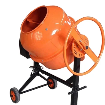 Large Capacity Portable Cement Mixer Has A Powerful Belt Driven 1/4 Hp ...