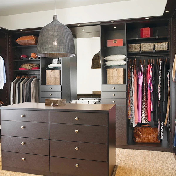 Customized Wood Wardrobe Closet With Drawer furnituere