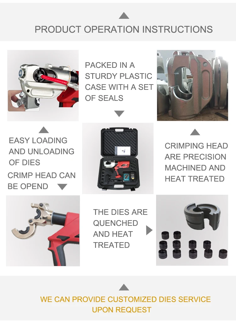 battery cable lug crimping tool