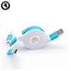 easy take away custom logo retractable 3in1 usb cable for android