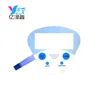 new designed graphic overlay waterproof membrane switch emboss tactil foil