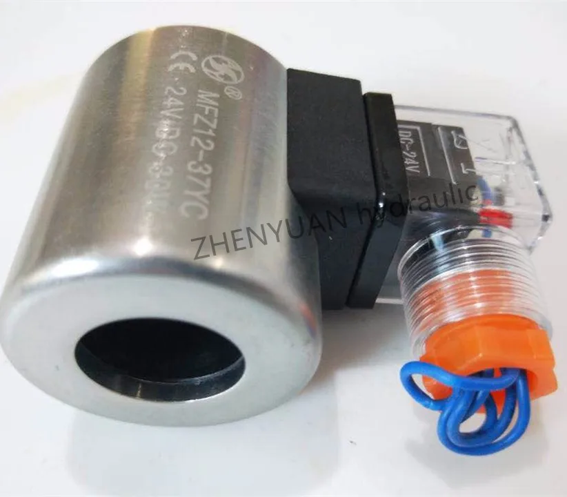 Rexroth Mfz12 37yc24v Hydraulic Solenoid Valve Coil With 23 Holes