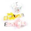 Stock sales silica gel table creative color printed figurines children's watches Japanese cartoon LED electronic watch
