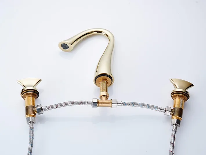 gold basin faucet
