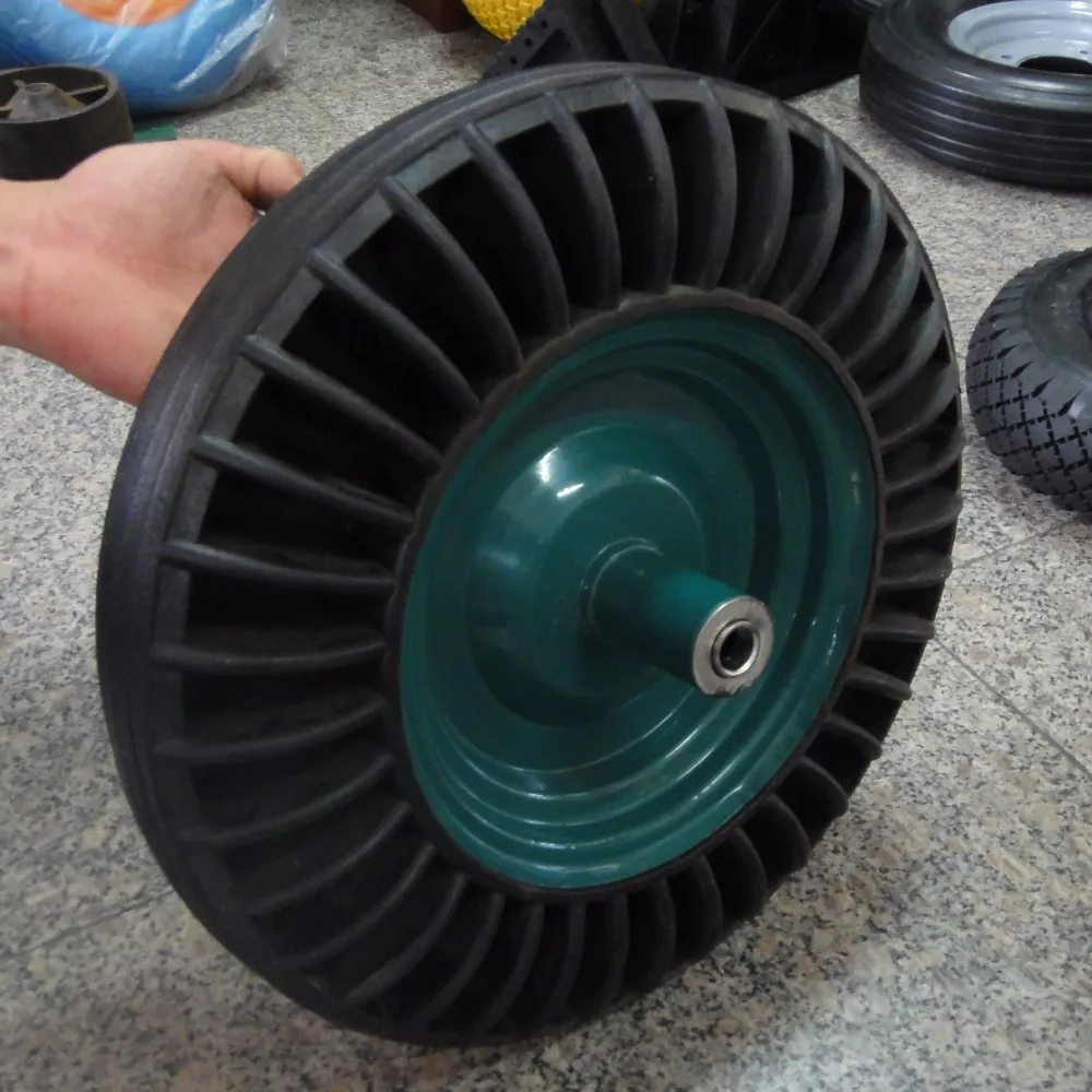 china wholesaler solid rubber wheel used for construction wheelbarrow 3.50-8