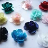 Sewing On Bright Color Sequin Applique Flower For Clothing
