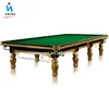 International Standard Golden Pool Billiard 12ft Snooker Table (steel cushion Solid wood Slate) For Sale