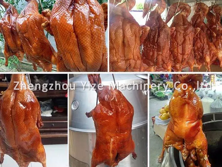 Double Stainless Steel Plate Chinese Roast Duck Pig Roasting Oven (gas