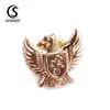 Eagle shape custom button butterfly clutch pin badge for cap