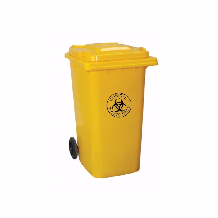 120ltr Hospital Waste Containers Plastic Yellow Medical Dustbin Buy