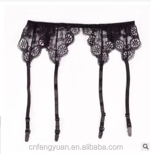 Sexy Women Lace Garter Temptation Ultra Thin Female Silk Suspender Belt