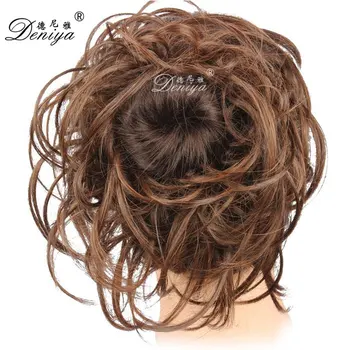 2017 Fashionable Hair Bun Hairpiece Synthetic Chignon Elastic Hair