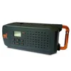 Digital Solar Crank Dynamo AM/FM/All Hazard Public Alert Certified NOAA Weather Alert Radio with LED Torch