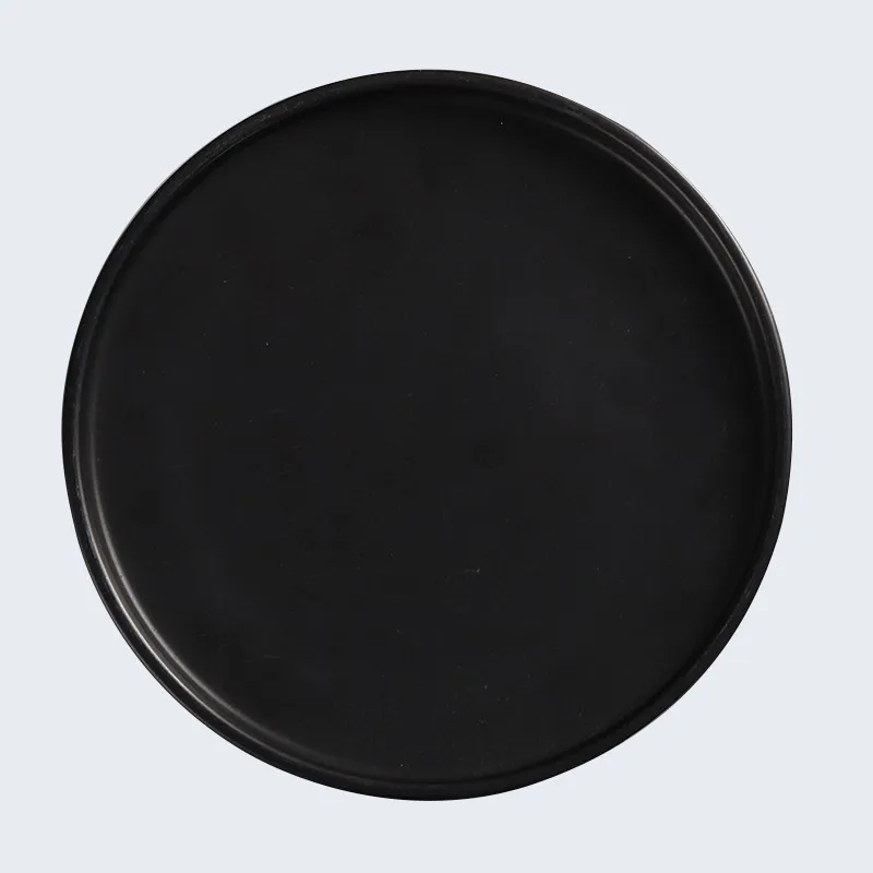 product-wedding ceramic salad plate japanese black ceramic plate supplier-Two Eight-img-1