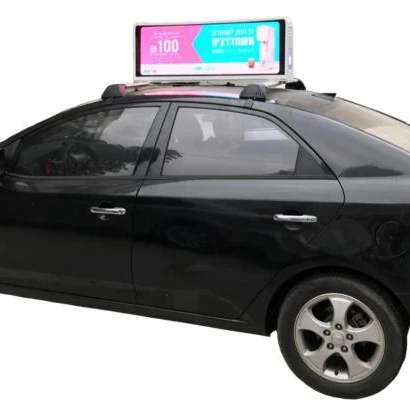 3-year warranty New design Advertising Video P5 Taxi Car Top 4G/GPS/Iclound LED Display Screen