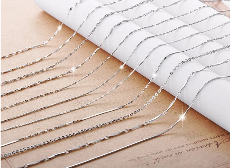 Different Type Thin Silver Chain Necklace Buy Silver Chain,Thin