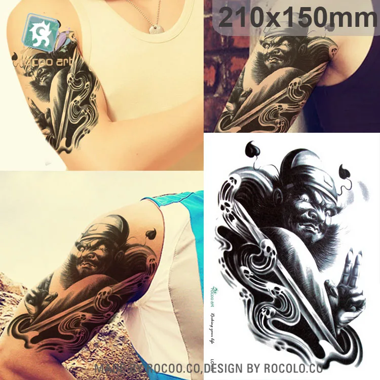 Lc852/big A5 Tribal Waterproof Temporary Arm Tattoo Body Art Tattoo For Men  - Buy Tattoo Men Arm,Big Tribal Temporary Tattoo,Temporary Body Tattoos  Stickers Dragon Product on 