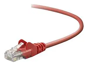 Belkin - Patch cable - RJ-45 (M) - RJ-45 (M) - 19.7 ft - UTP - CAT 5e - snagless, booted - red - B2B - for Omniview SMB 1x16, SMB 1x8, OmniView SMB CAT5 KVM Switch