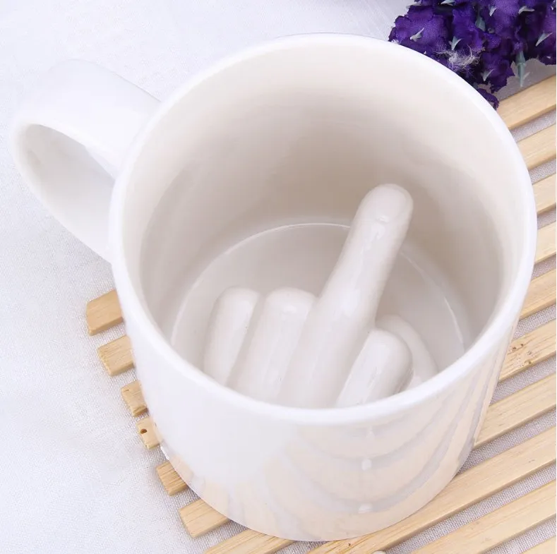 Up Yours Mug Middle Finger Mug Coffee Cup with Ceramic Material Mug Tea